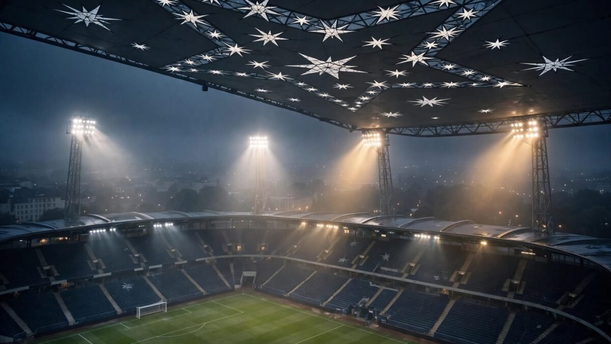 Symbolbild: Europapokal-Abend unter Flutlicht