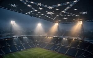 Symbolbild: Europapokal-Abend unter Flutlicht